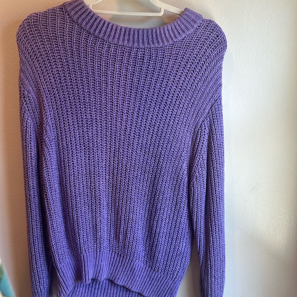 Aritzia purple sweater